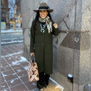 Olive Pea Coat